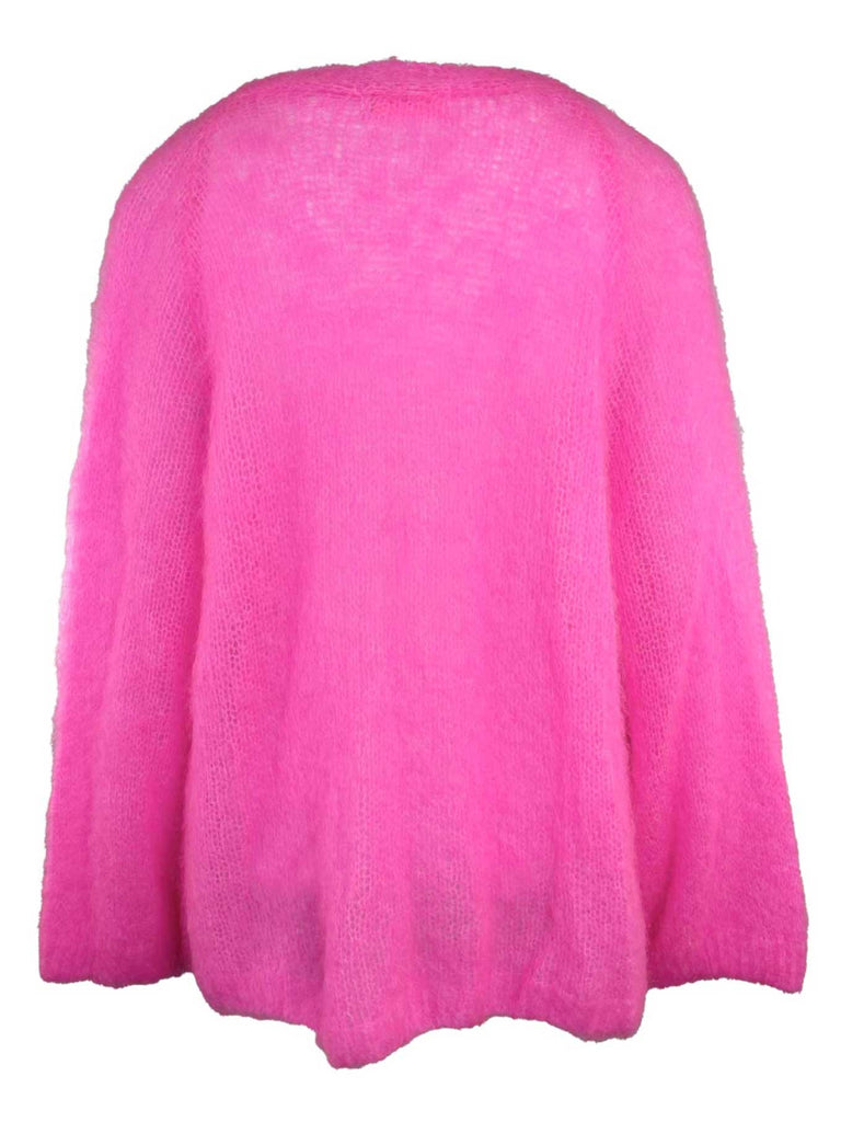Strickcardigan pink, Ansicht hinten