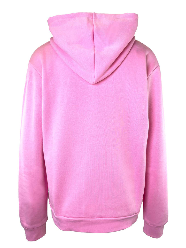 Hoodie rosa mit Front-Stick Ansicht hinten