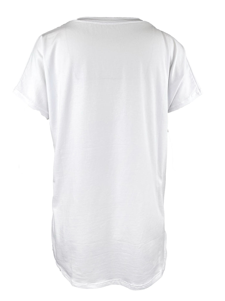 T-Shirt, weiß, Ansicht hinten