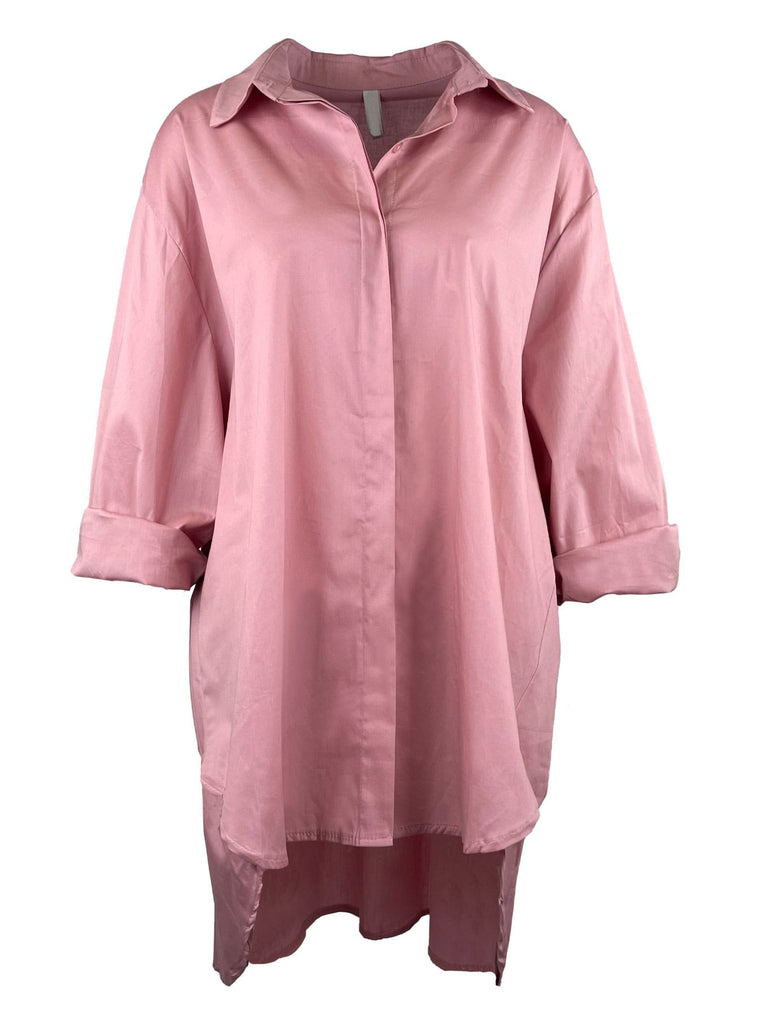 Longbluse, rosa, Ansicht vorne