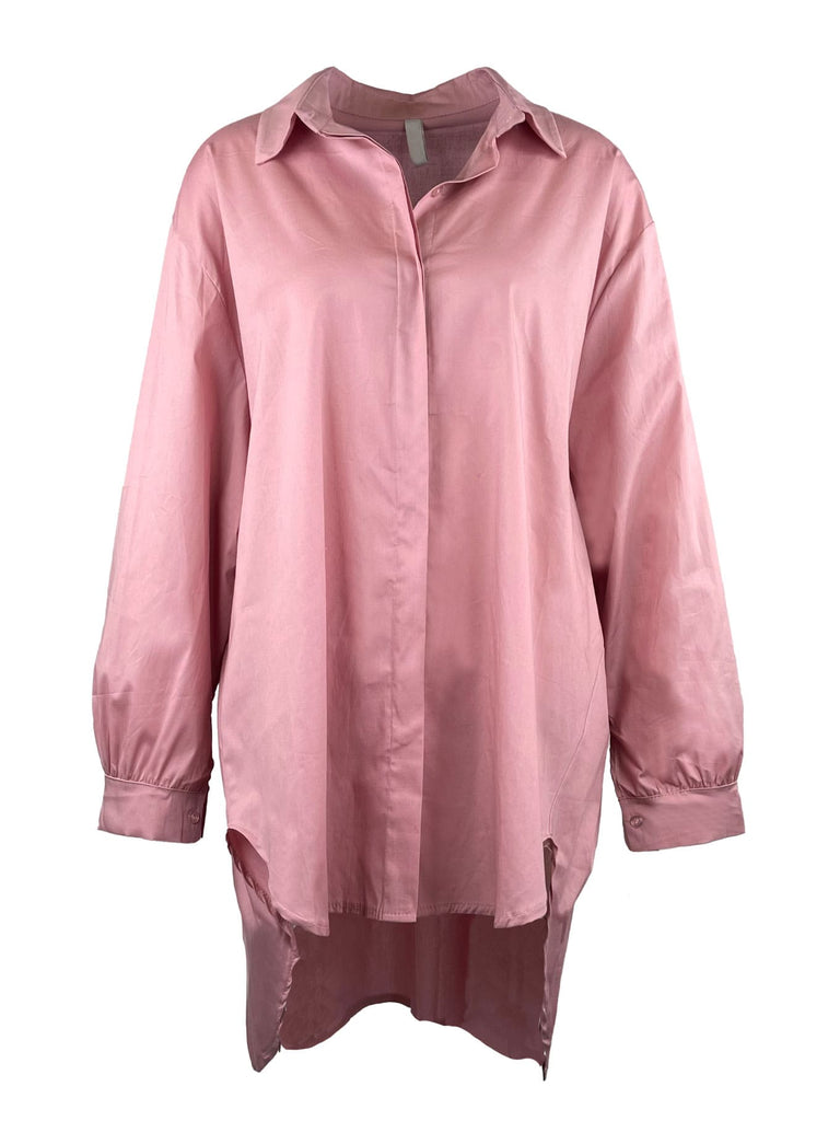 Longbluse, rosa, Ansicht vorne