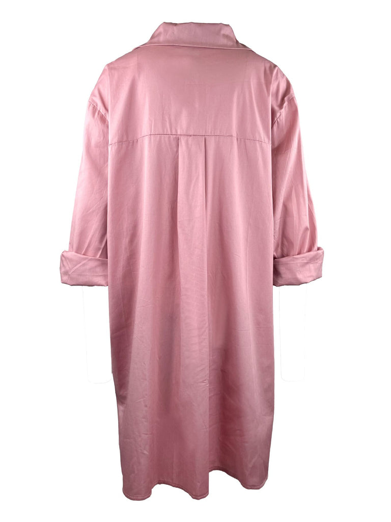 Longbluse, rosa, Ansicht hinten