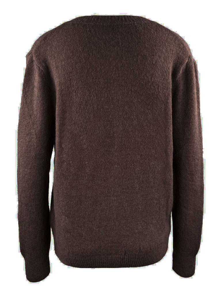 Strickjacke Alina braun, Ansicht hinten