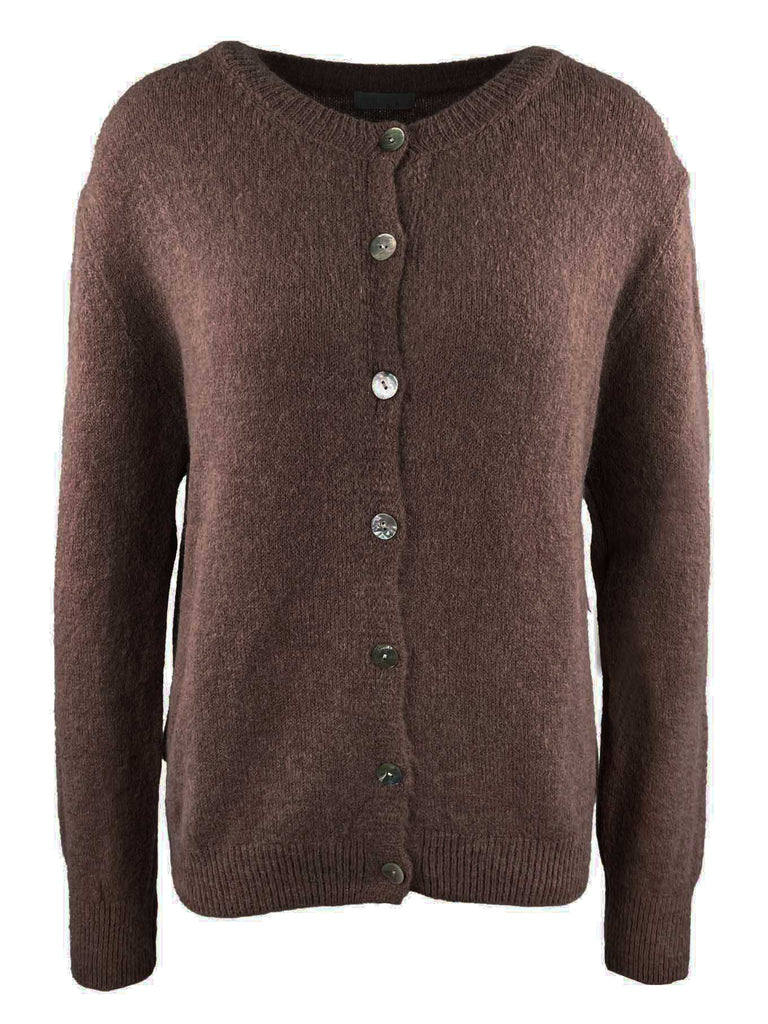 Strickjacke, braun, Ansicht vorne