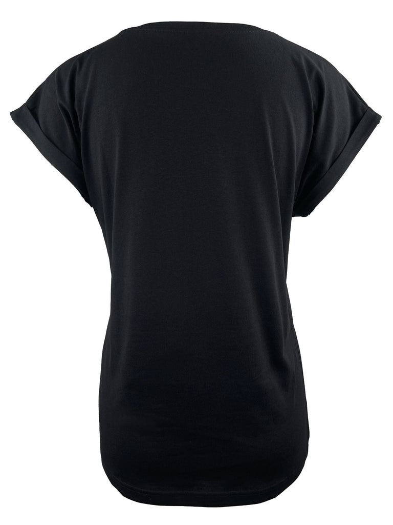 T-Shirt AWESOME schwarz silver, Ansicht hinten
