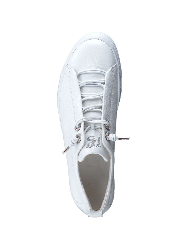 Sneaker, weiß, Ansicht von oben