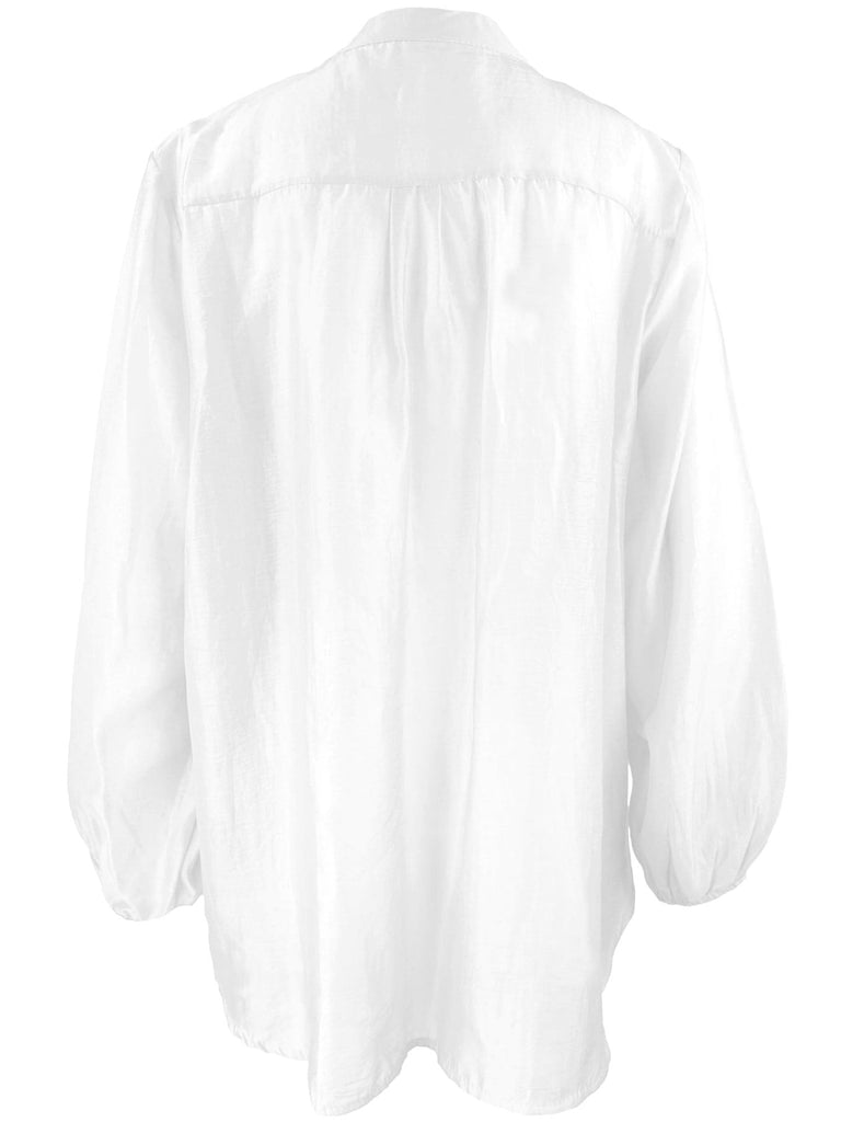 Bluse, Volants, weiß, Ansicht hinten