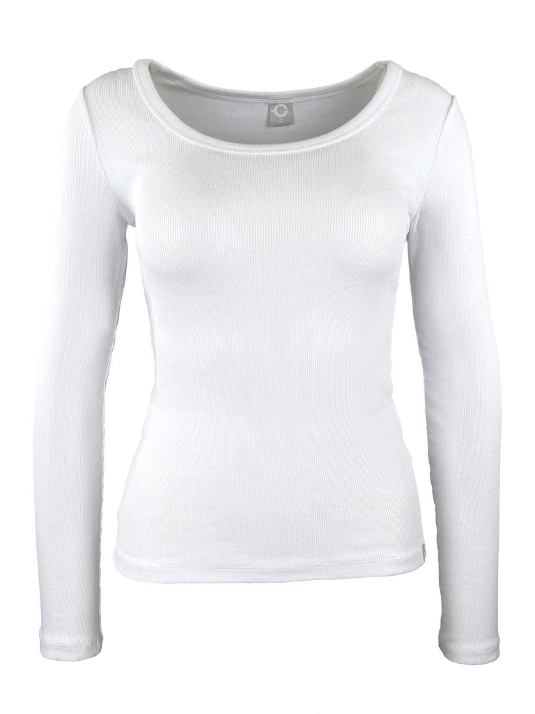 Shirt Langarm Dora white, Ansicht vorn