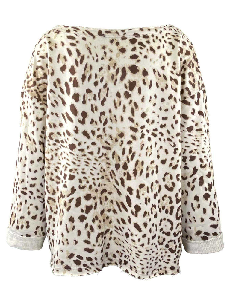 Sweatshirt Leo braun, Ansicht hinten
