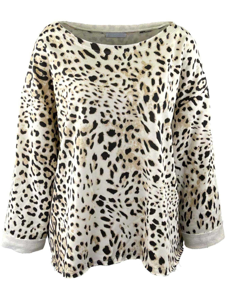 Sweatshirt Leo schwarz, Ansicht vorne