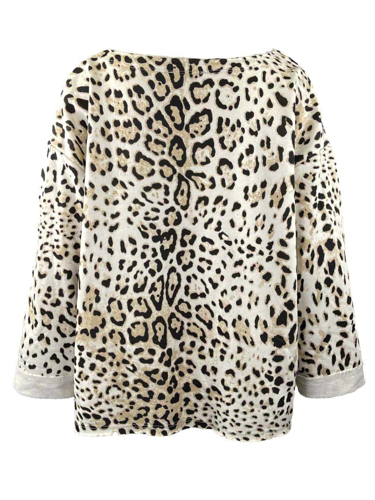 Sweatshirt Leo schwarz, Ansicht hinten