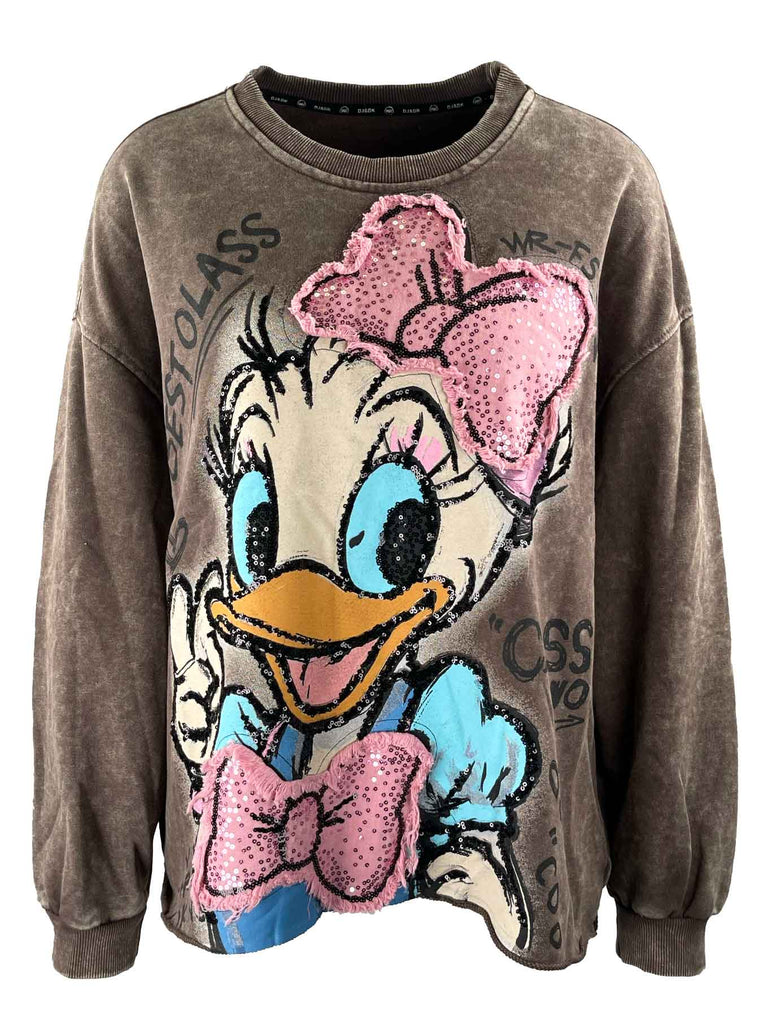 Sweatshirt Bestolass taupe, Ansicht vorne