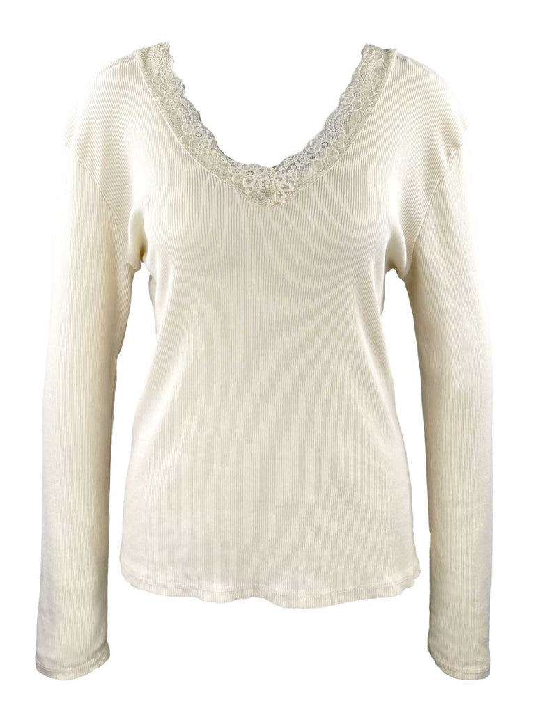 Shirt Spitze beige, Ansicht vorne