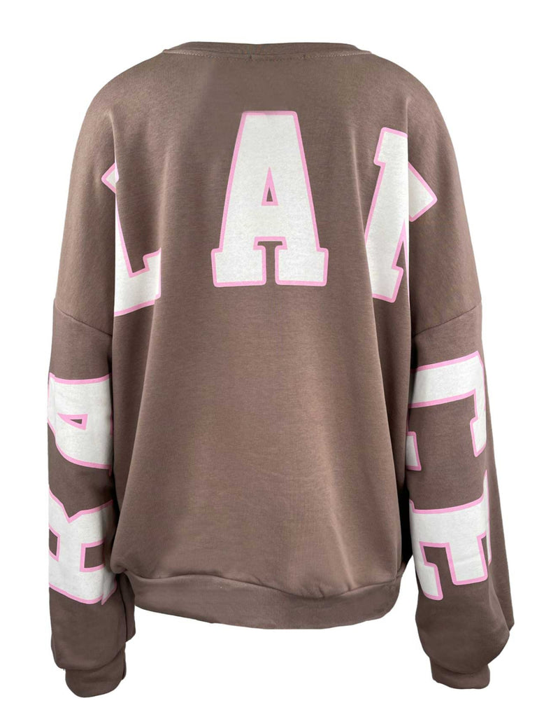 Sweatshirt Yoga Balance taupe, Ansicht hinten