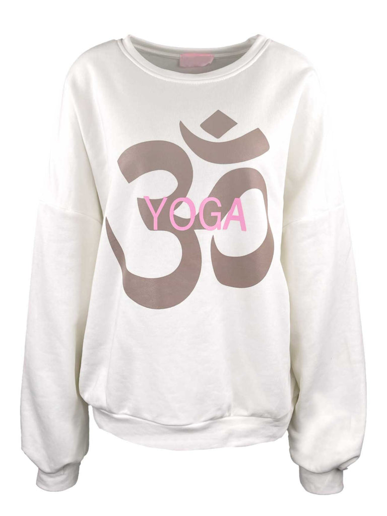 Sweatshirt Yoga Balance creme, Ansicht vorne