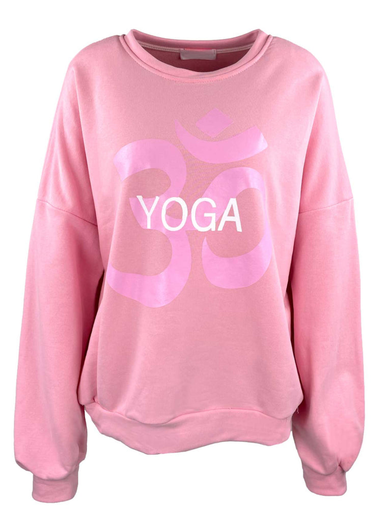 Sweatshirt Yoga Balance rosa, Ansicht vorne