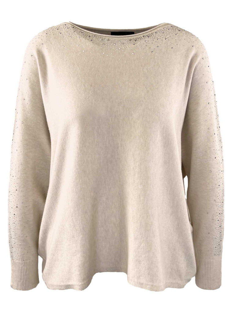 Pullover Glam beige, Ansicht vorne