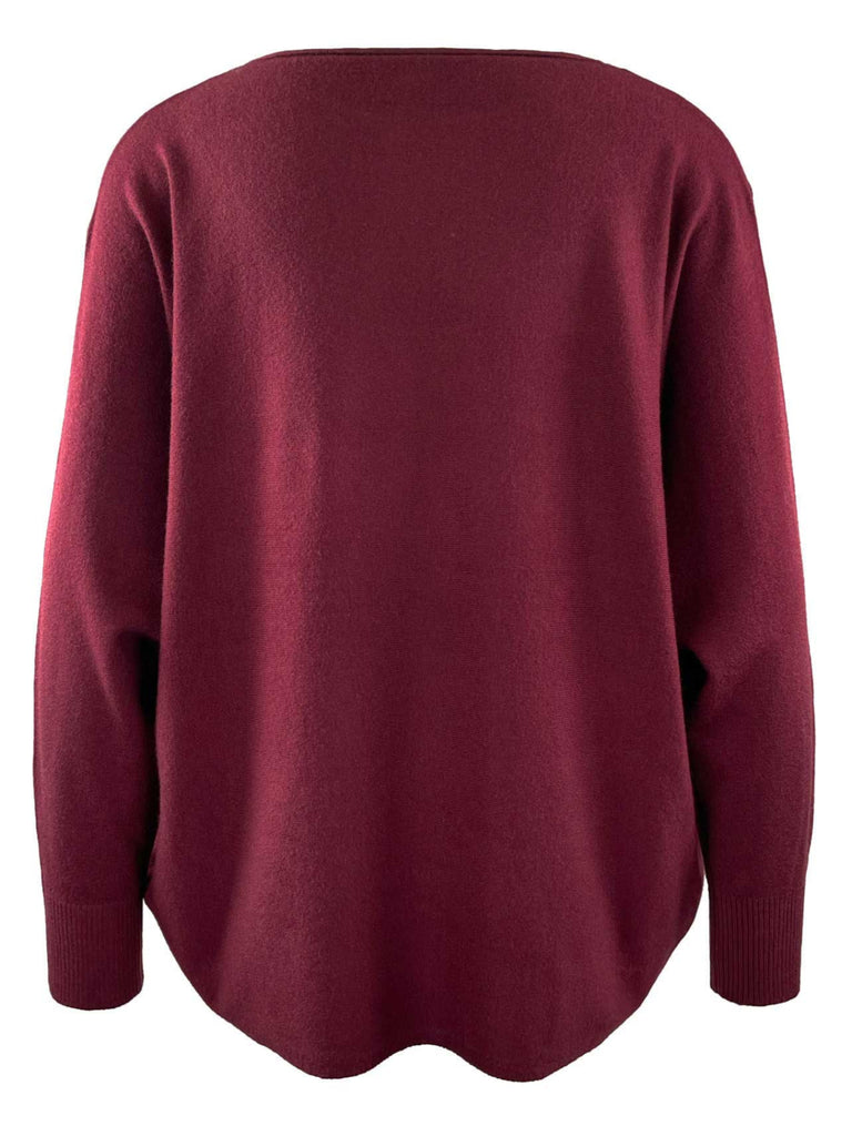 Pullover Glam burgund, Ansicht hinten