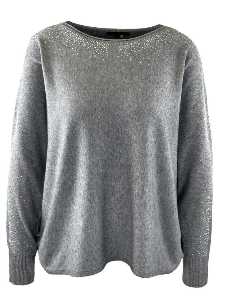 Pullover Glam grau, Ansicht vorne
