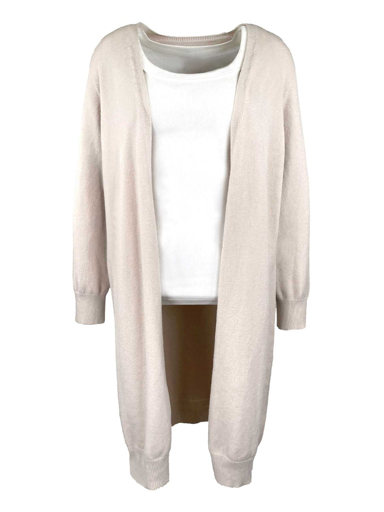 Strickjacke Alison creme, Ansicht vorne