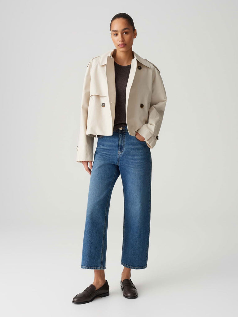 Trenchblouson Hawena beige, Ansicht vorne