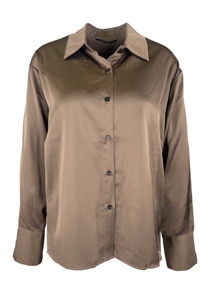 Bluse Dagmar major brown, Ansicht vorne