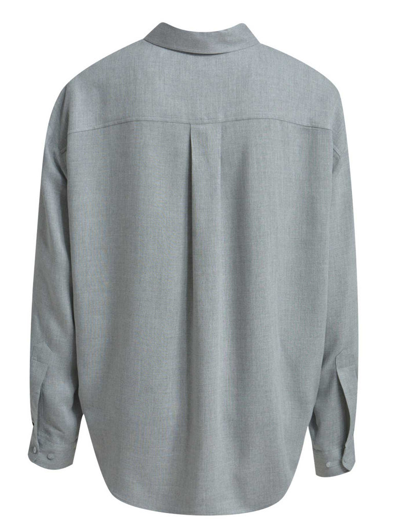 Bluse grey melange, Ansicht hinten