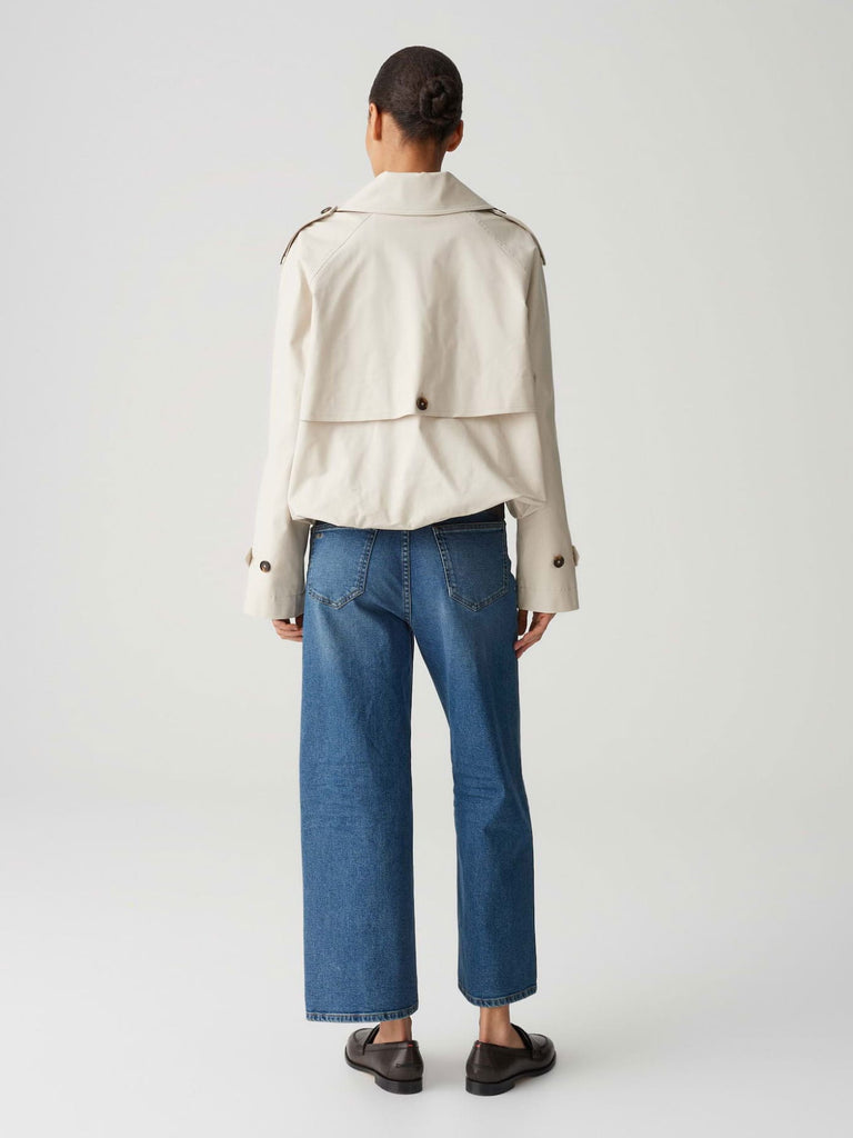 Trenchblouson Hawena beige, Ansicht hinten