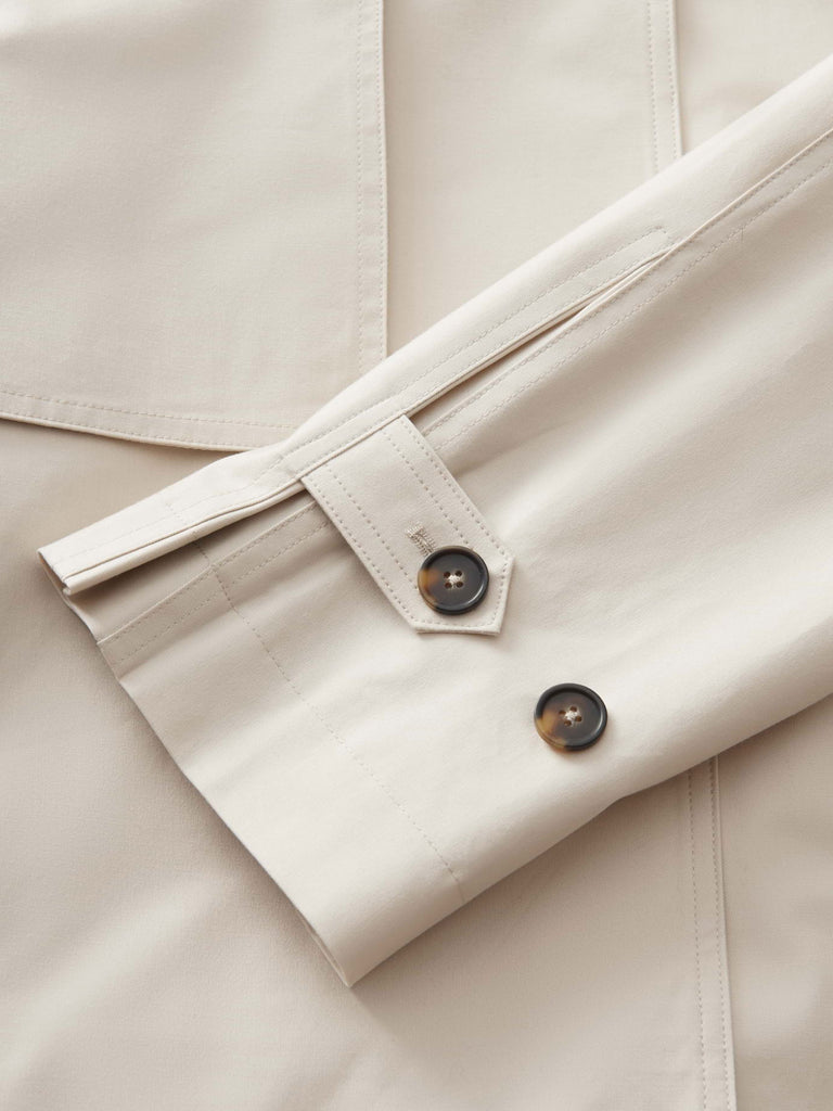 Trenchblouson Hawena beige, Ansicht Detail