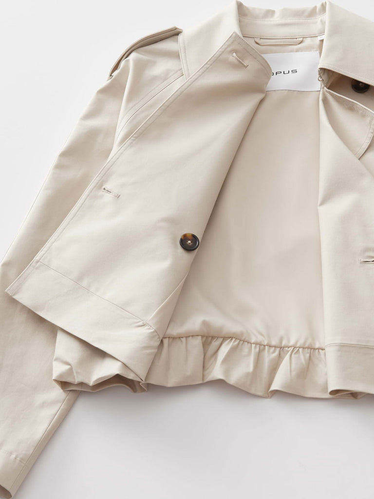 Trenchblouson Hawena beige, Ansicht Detail