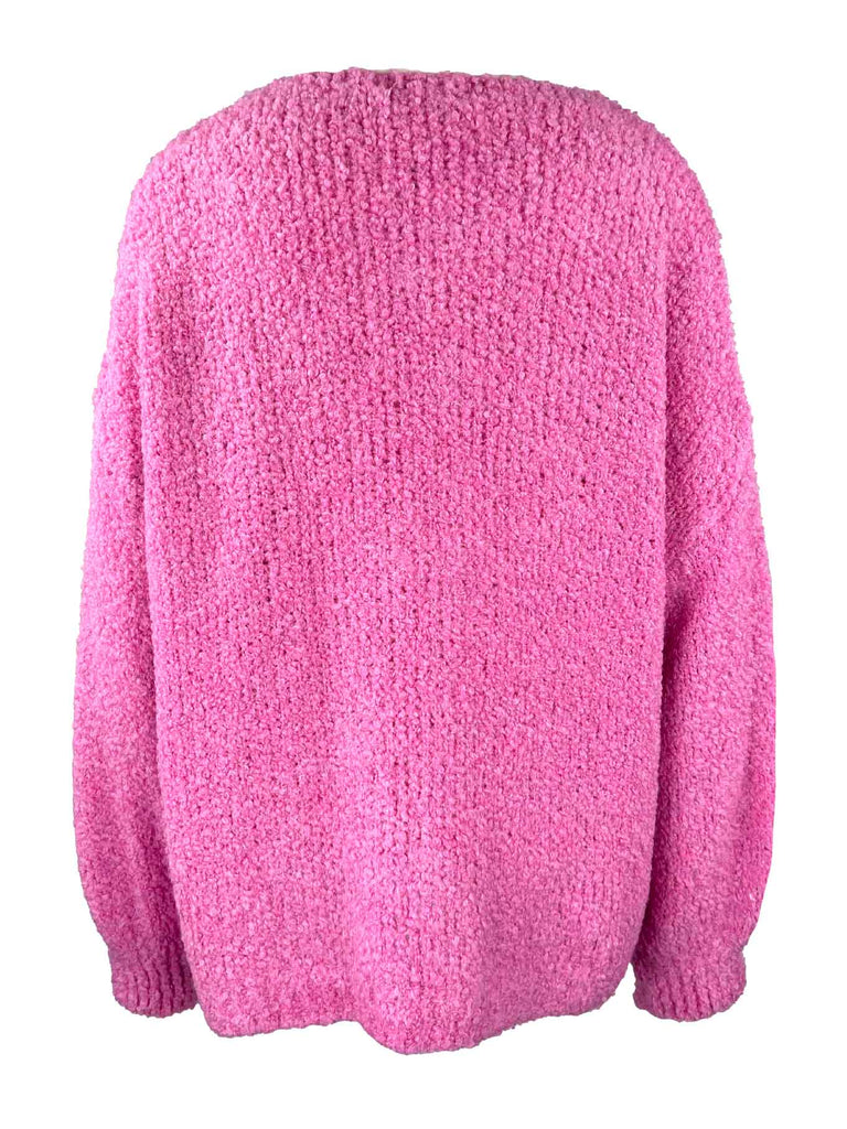 Strickjacke Milou pink, Ansicht hinten