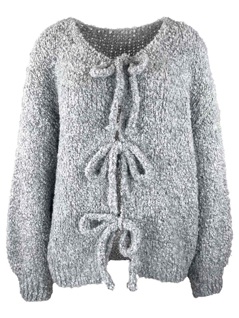 Strickjacke Milou grau, Ansicht vorne