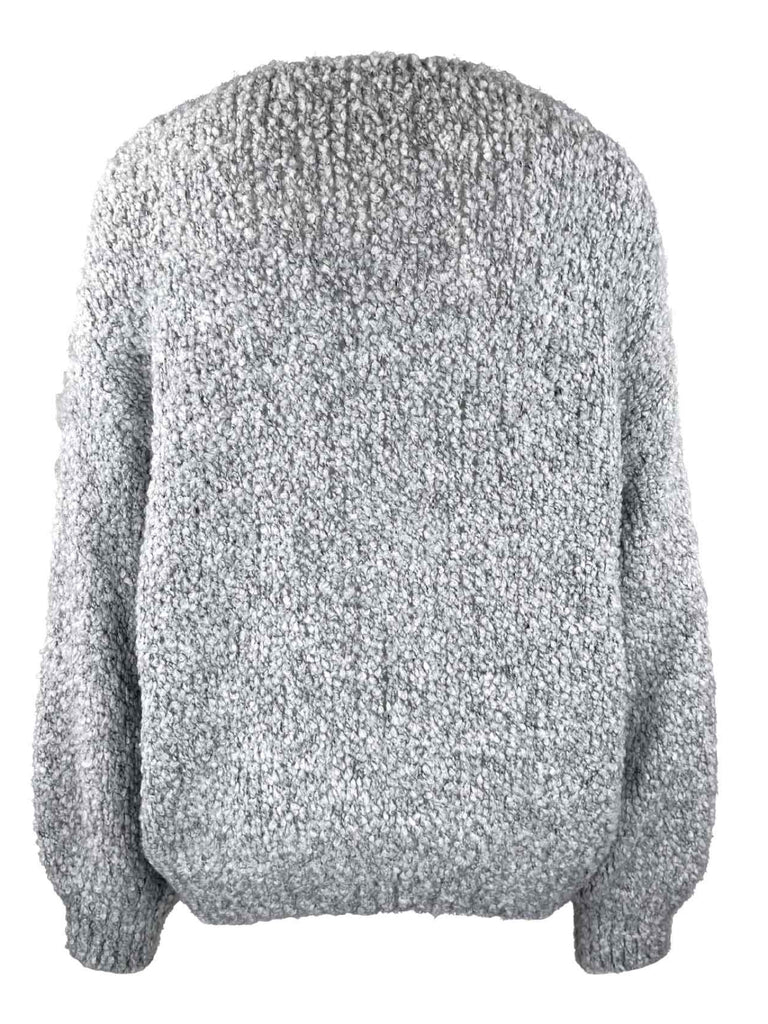 Strickjacke Milou grau, Ansicht hinten