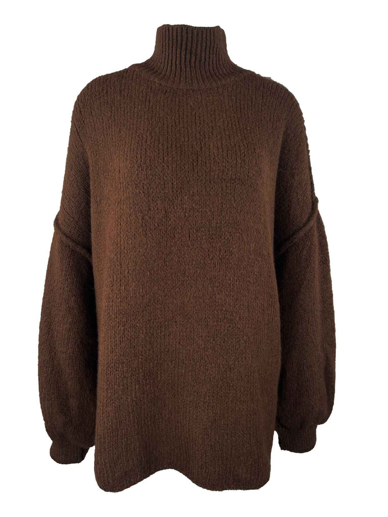 Pullover Lea schokobraun, Ansicht vorne