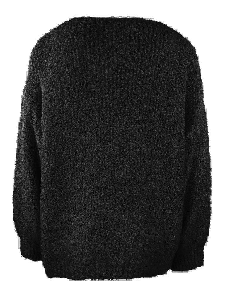 Strickjacke Milou schwarz, Ansicht hinten