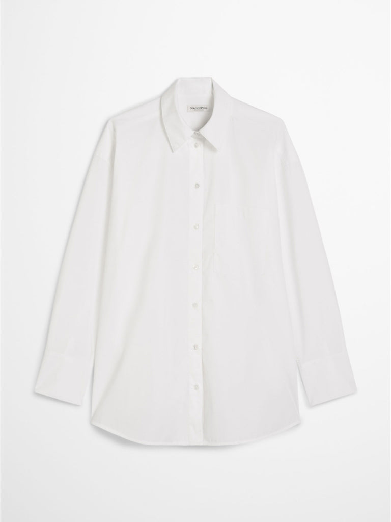 Hemdbluse O-Shape white, Ansicht vorne