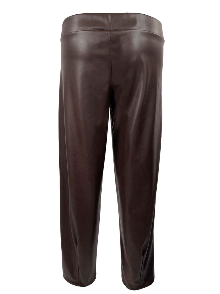 Hose Vegan schokobraun, Ansicht hinten