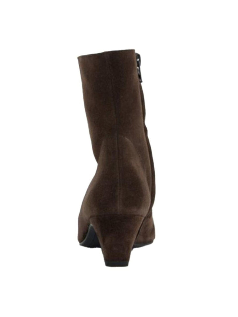 Stiefelette braun soft suede mocca, Ansicht hinten