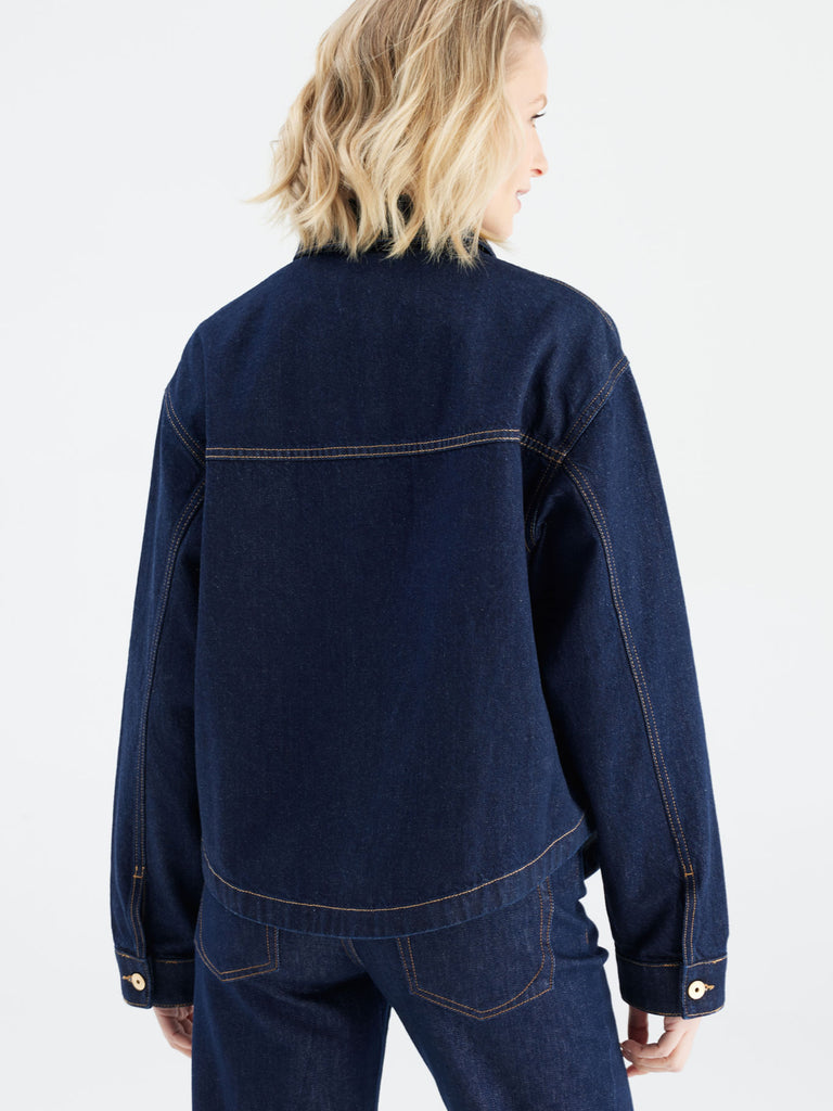 Jeansjacke Oversized Tamara raw, Ansicht hinten
