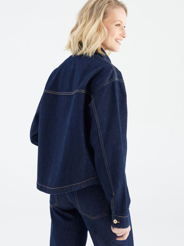 Jeansjacke Oversized Tamara raw, Ansicht seitlich