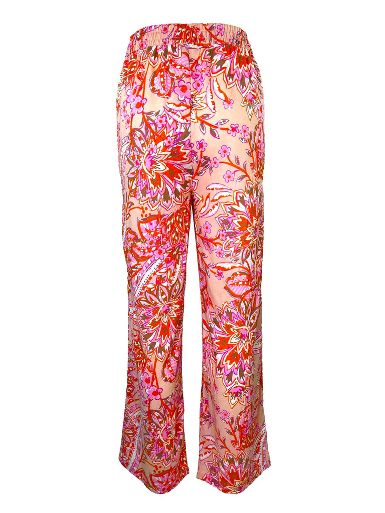 Hose mit Paisley Muster hellrosa, Ansicht hinten
