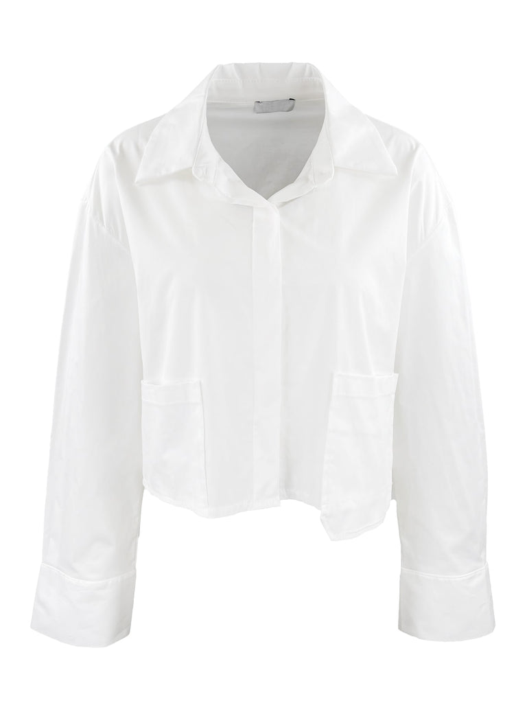 Bluse Lilian weiß Ansicht vorn