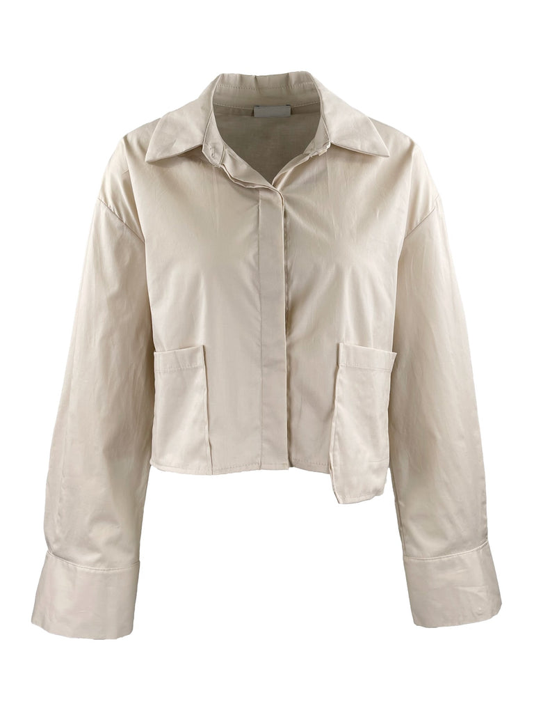 Bluse Lilian beige Ansicht vorn
