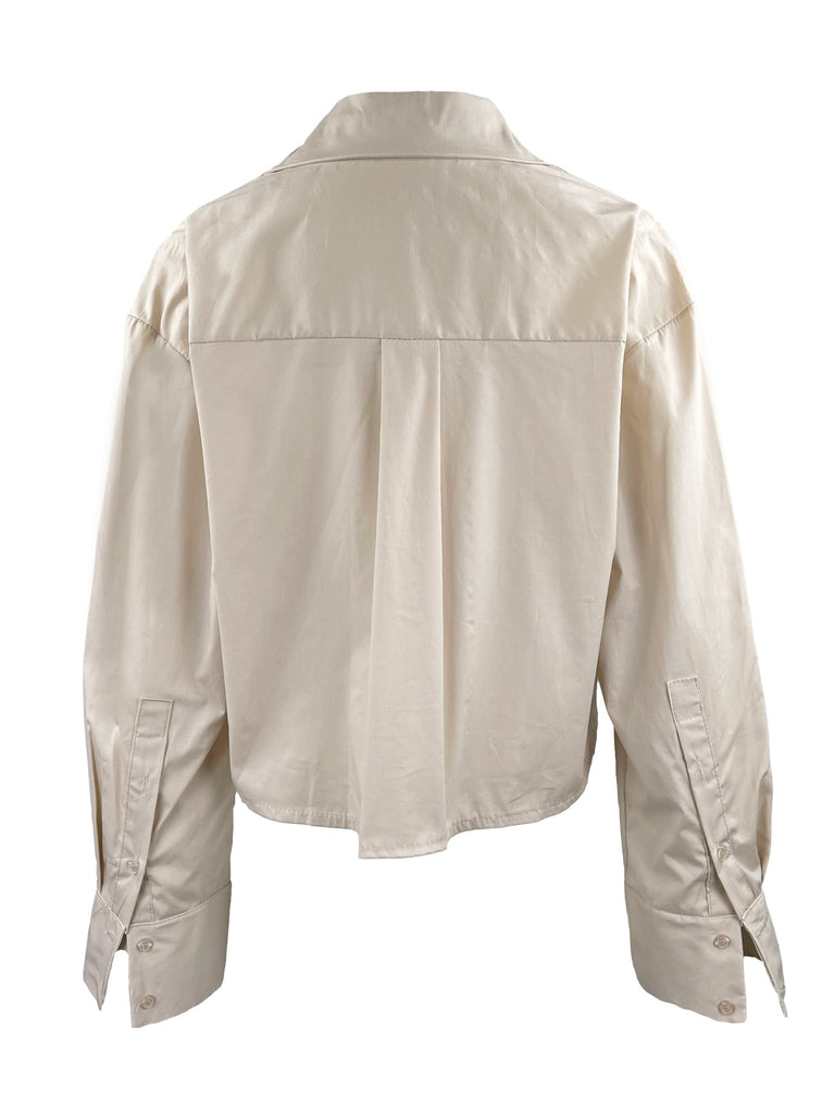 Bluse Lilian beige Ansicht hinten