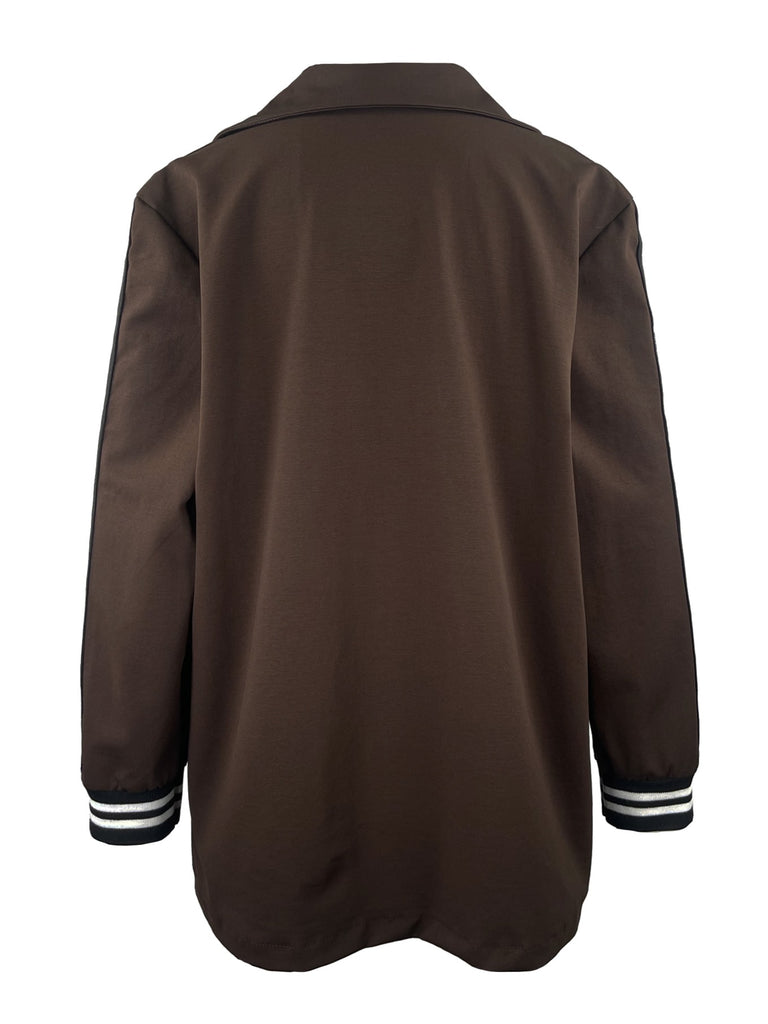 Blazer Sportstreifen braun, Ansicht hinten