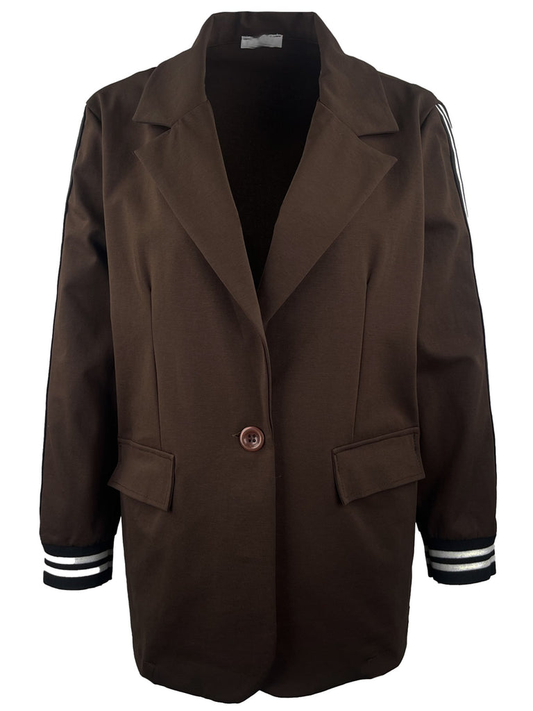 Blazer Sportstreifen braun, Ansicht vorn