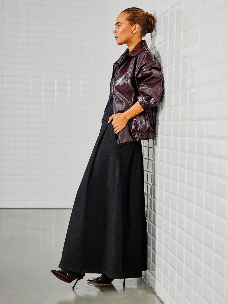 Jacke Gilian windsor wine, Trage-Ansicht seitlich