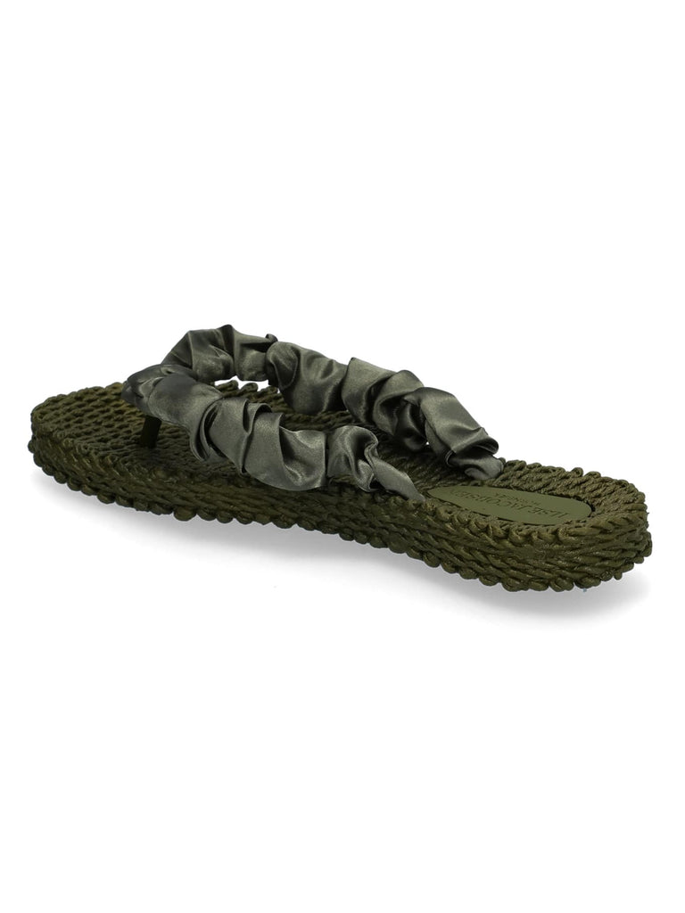 Flip Flop Cheerful 06-410 army, Ansicht hinten seitlich