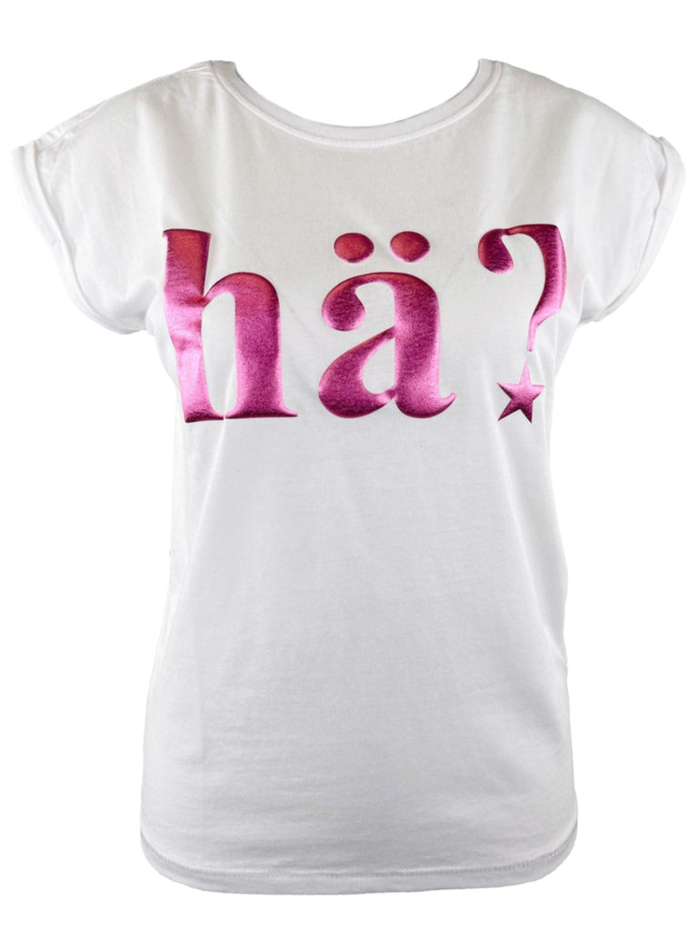 T-Shirt HÄ? weiß lilly, Ansicht vorn