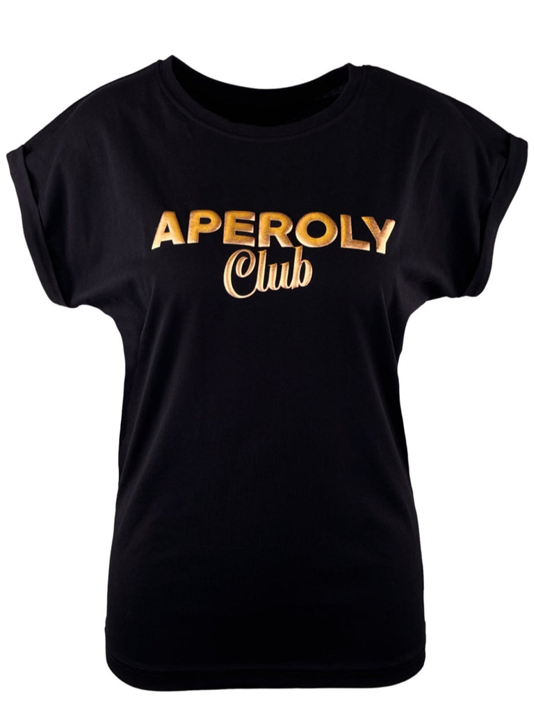 T-Shirt Aperoly Club schwarz, Ansicht vorn